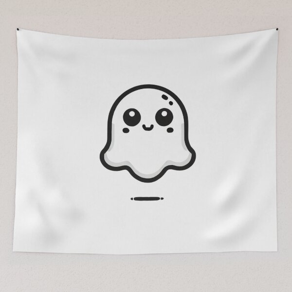 Item preview, Cute Minimalist Vector Ghost Illustration designed and sold by PandemoniumLaw.