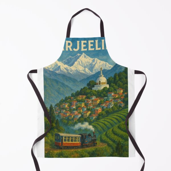Item preview, Train in Darjeeling Hills with Himalayan Mountains designed and sold by Places On Earth.