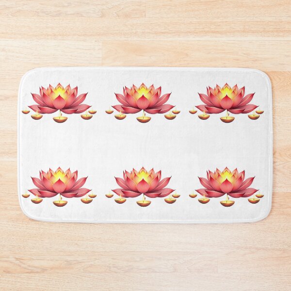 Item preview,  spiritual art,  lovely lotus flower with glowing candle designed and sold by nicnacc.