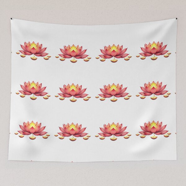 Item preview,  spiritual art,  lovely lotus flower with glowing candle designed and sold by nicnacc.