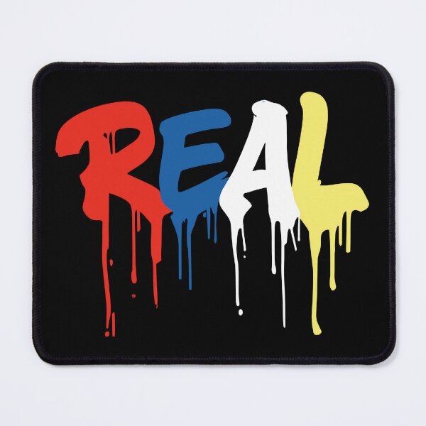Item preview, Colourful "REAL" Typography Art designed and sold by StyleTee11.