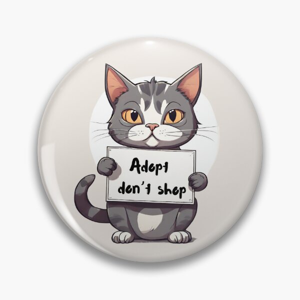 Item preview, Adopt don't shop designed and sold by Purple Fabric.