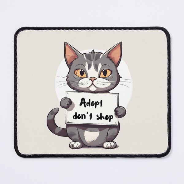 Item preview, Adopt don't shop designed and sold by Purple Fabric.