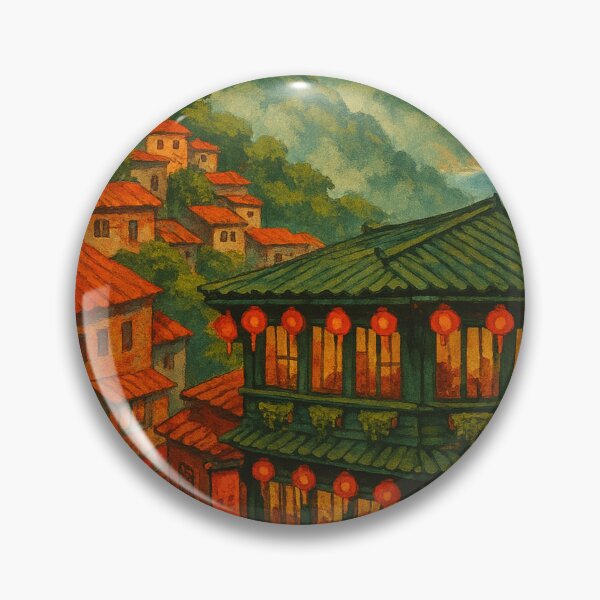 Item preview, Night Lantern Lights of Jiufen Old Street in Taiwan designed and sold by Places On Earth.