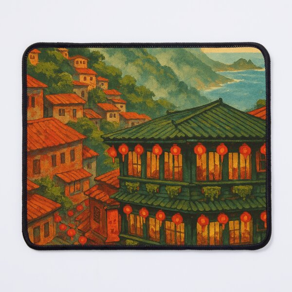Item preview, Night Lantern Lights of Jiufen Old Street in Taiwan designed and sold by Places On Earth.