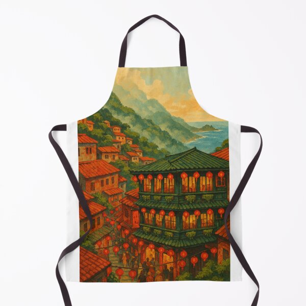 Item preview, Night Lantern Lights of Jiufen Old Street in Taiwan designed and sold by Places On Earth.