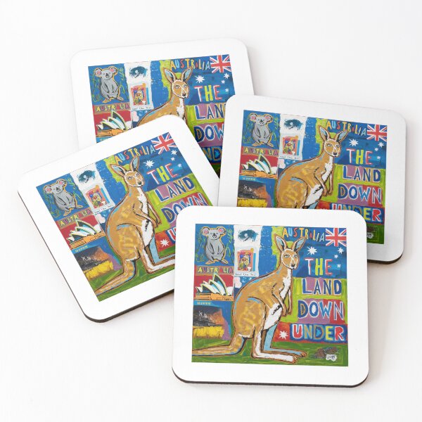 Item preview, Hopping Through the Land Down Under, Australia, Kangaroo, funnyfits70, Humor, Funny, retro, vintages, funny quotes, animal humor, designed and sold by FunnyFits70.