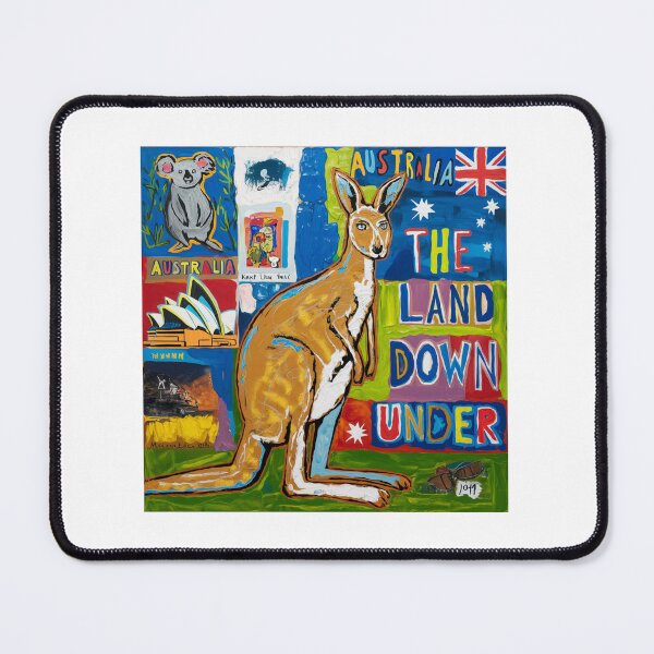 Item preview, Hopping Through the Land Down Under, Australia, Kangaroo, funnyfits70, Humor, Funny, retro, vintages, funny quotes, animal humor, designed and sold by FunnyFits70.