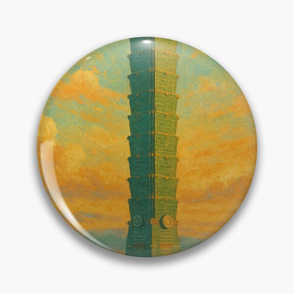 Item preview, Taipei 101 Tower at Sunset with City Skyline and Forest Framing designed and sold by Places On Earth.