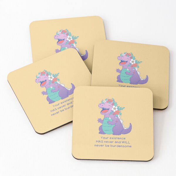 Item preview, Positive Dino Affirmation | Wholesome Flower Crown Dinosaur designed and sold by Jess.a.creates.