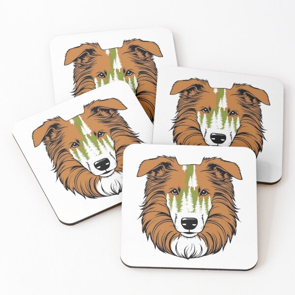 Item preview, Forest Silhouette of a Rough Collie designed and sold by GoodyPaws.