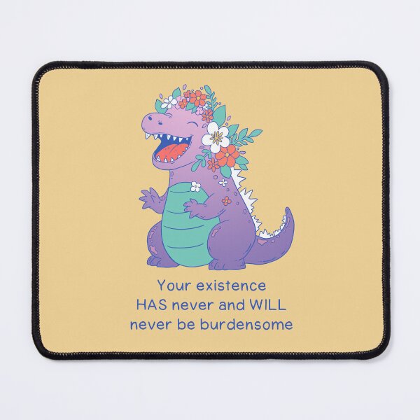 Item preview, Positive Dino Affirmation | Wholesome Flower Crown Dinosaur designed and sold by Jess.a.creates.