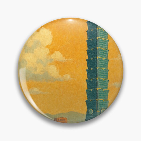 Item preview, Taipei 101 Skyline at Sunset with City Skyline and Forest Framing designed and sold by Places On Earth.