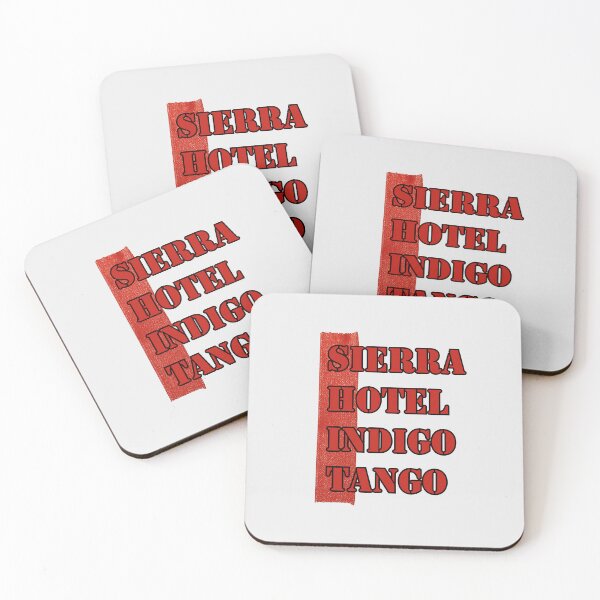 Item preview, Sierra Hotel Indigo Tango - Red designed and sold by ClanRaeDesign.