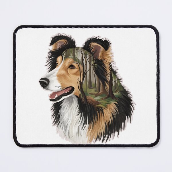 Item preview, Forest Silhouette of a Rough Collie designed and sold by GoodyPaws.