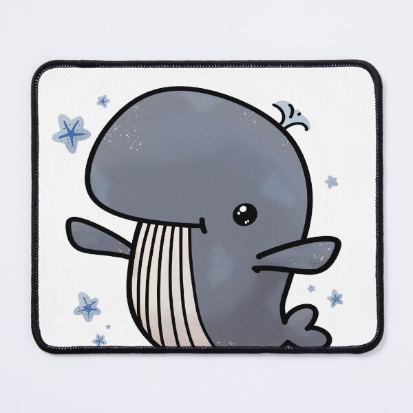 Item preview, Whale Done! designed and sold by Cute & Funny Hand-Drawn Prints | Happy Doodle Friends Shop.