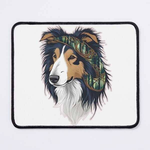 Item preview, Forest Silhouette of a Rough Collie designed and sold by GoodyPaws.