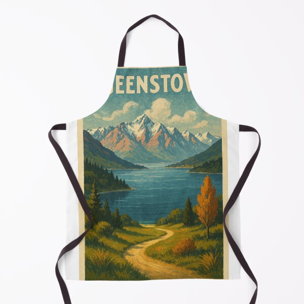 Item preview, Aotearoa Queenstown Lakeside with Steamboat and Mountains designed and sold by Places On Earth.