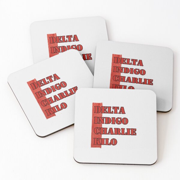 Item preview, Delta Indigo Charlie Kilo - Red designed and sold by ClanRaeDesign.