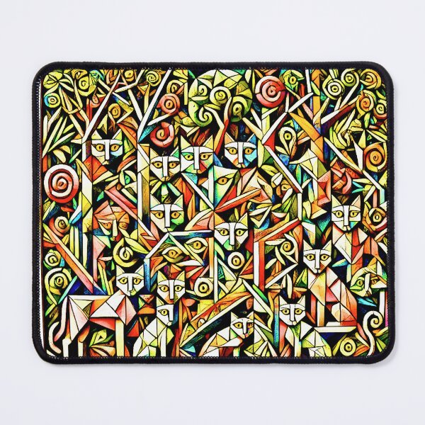Item preview, cubism cats 2025 tileartwork designed and sold by tileartwork.