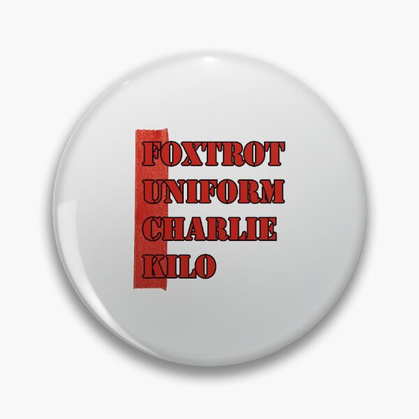 Item preview, Foxtrot Uniform Charlie Kilo - Red designed and sold by ClanRaeDesign.