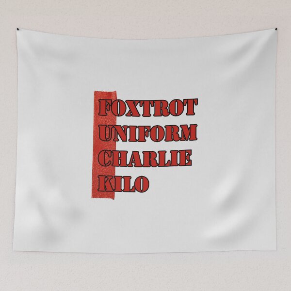 Item preview, Foxtrot Uniform Charlie Kilo - Red designed and sold by ClanRaeDesign.