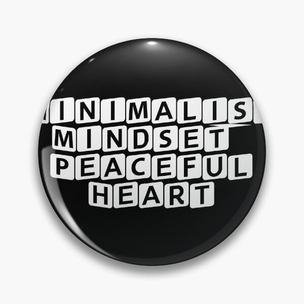 Item preview, Minimalist Mindset, Peaceful Heart designed and sold by Ninjacatoff.
