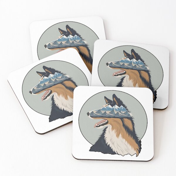 Item preview, Mountain Silhouette of a Rough Collie designed and sold by GoodyPaws.