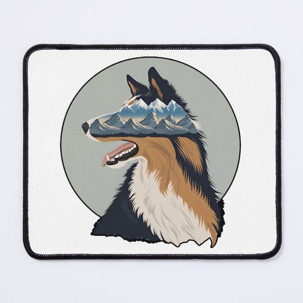 Item preview, Mountain Silhouette of a Rough Collie designed and sold by GoodyPaws.
