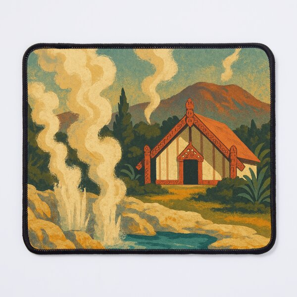 Item preview, Geothermal Pools and Māori Wharenui in Rotorua, New Zealand designed and sold by Places On Earth.