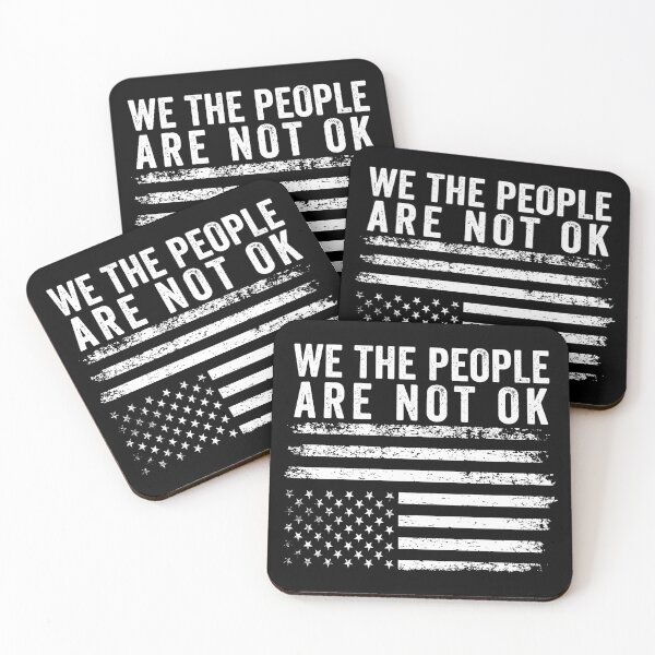 Item preview, We The People Are Not Okay Flipped American Flag Patriotic designed and sold by Blok45.
