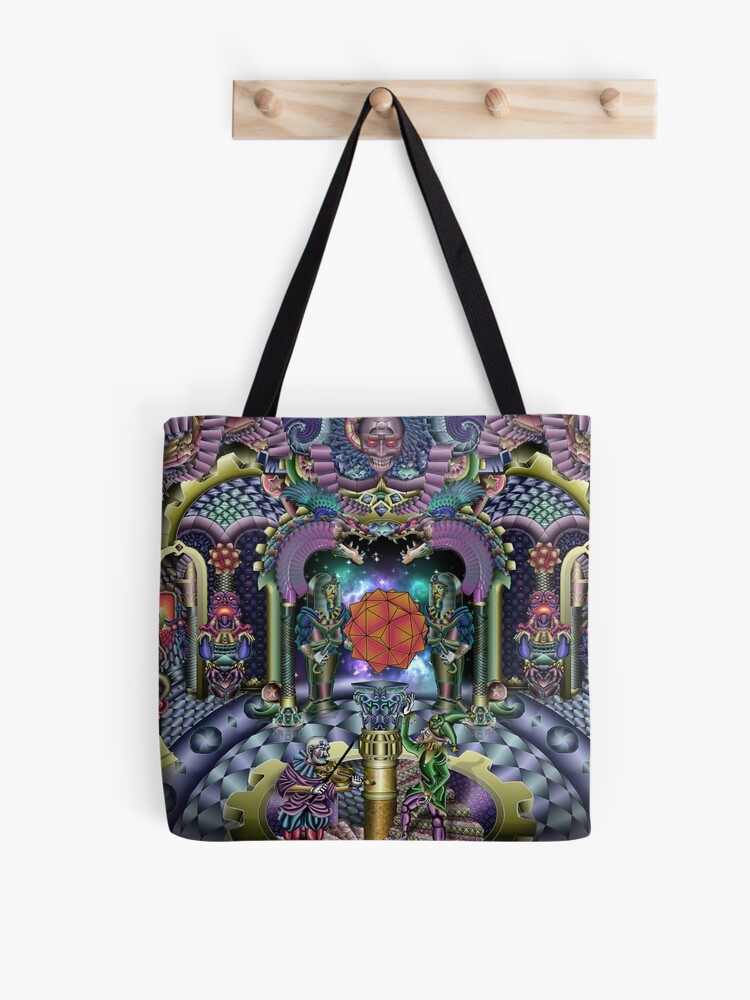 Alice in Wonderland Tote Bag Trippy Steampunk Alice Psychedelic