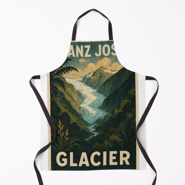 Item preview, Franz Josef Glacier Valley Surrounded by Rainforest and Mountains designed and sold by Places On Earth.