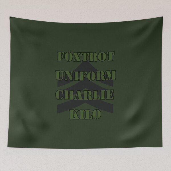 Item preview, Foxtrot  Uniform Charlie Kilo - Military  designed and sold by ClanRaeDesign.
