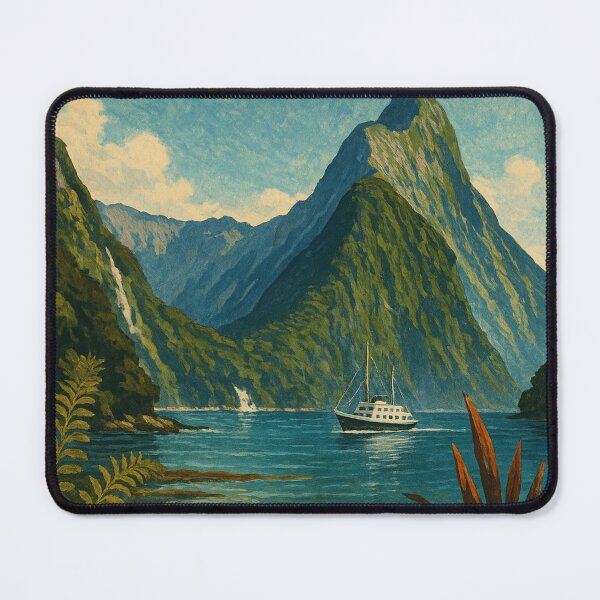 Item preview, Milford Sound Cruise with Mitre Peak and Fiordland Landscape, New Zealand designed and sold by Places On Earth.