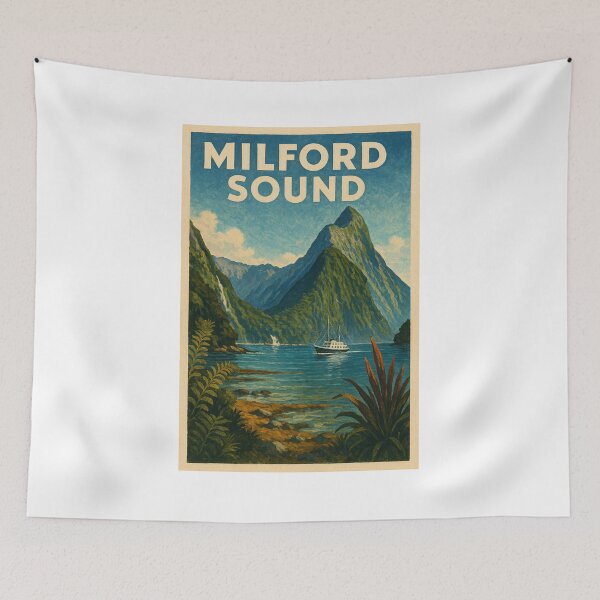 Item preview, Milford Sound Cruise with Mitre Peak and Fiordland Landscape, New Zealand designed and sold by Places On Earth.