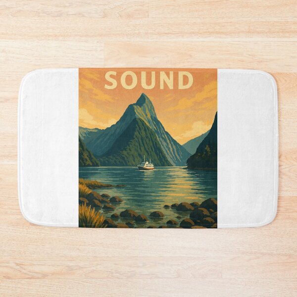 Item preview, Milford Sound with Mitre Peak and Fiordland Landscape, New Zealand designed and sold by Places On Earth.