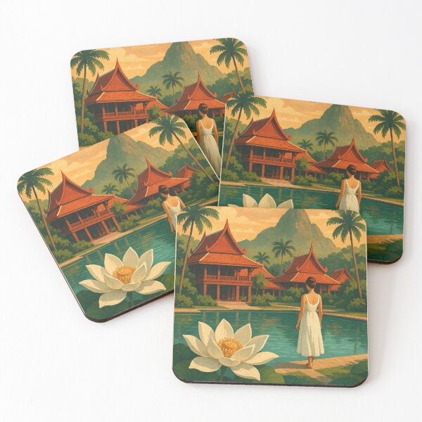 Item preview, The White Lotus Thailand designed and sold by Places On Earth.