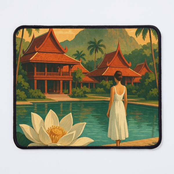 Item preview, The White Lotus Thailand designed and sold by Places On Earth.