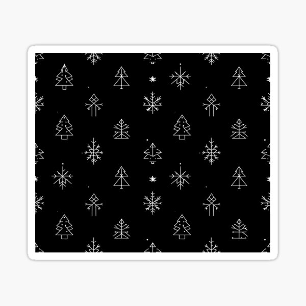 Artikel-Vorschau von Abstraktes Weihnachtsformenmuster auf schwarzem Hintergrund, designt und verkauft von Sparcus Whiz.