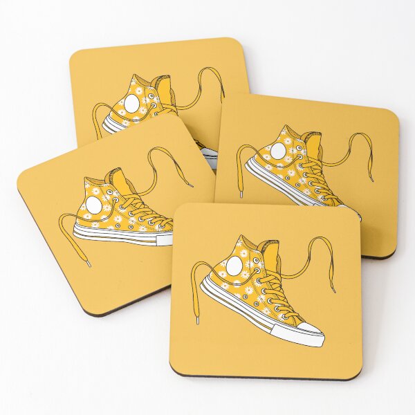 Item preview, Yellow daisy high tops designed and sold by MickeyEdwards.