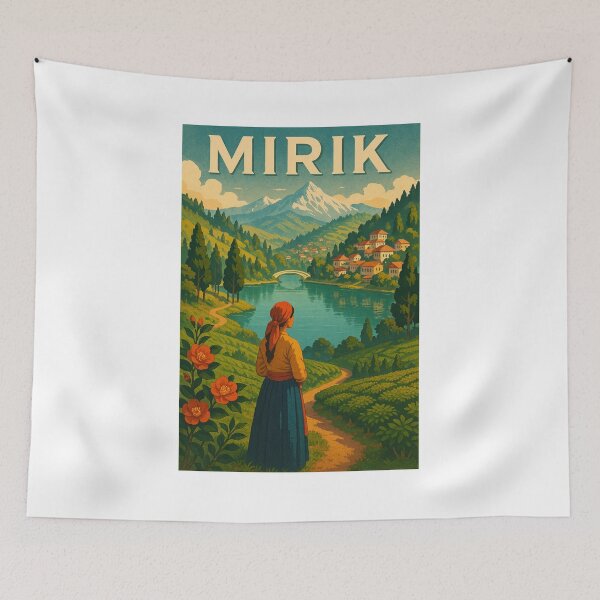 Item preview, Mirik Lake with Tea Gardens and Snowy Mountain Views, India designed and sold by Places On Earth.