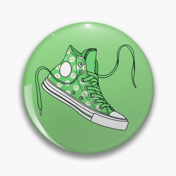 Item preview, green daisy high tops designed and sold by MickeyEdwards.