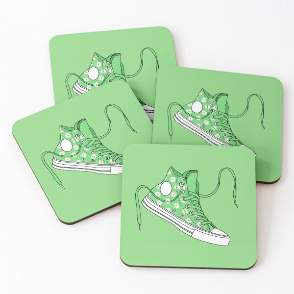 Item preview, green daisy high tops designed and sold by MickeyEdwards.