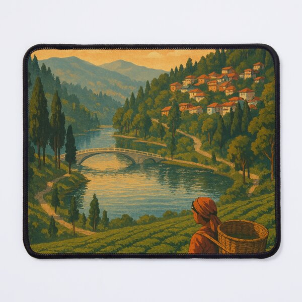 Item preview, Mirik Sumendup Lake with Tea Gardens and Hill Views, India designed and sold by Places On Earth.