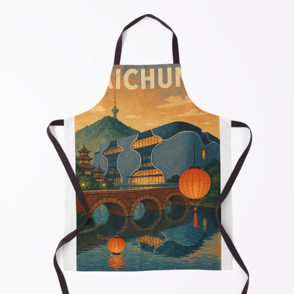 Item preview, Taichung National Theater and Lanterns with Sunset Sky, Taiwan designed and sold by Places On Earth.