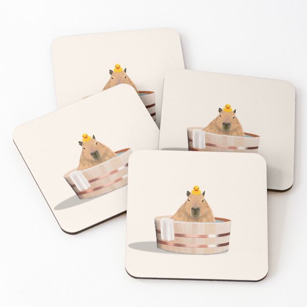 Item preview, Cute Capybara Onsen Spa designed and sold by Whimsy-Wildlife.