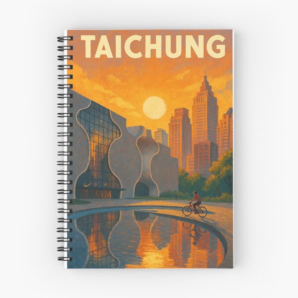 Item preview, Taichung National Theater and Lanterns with Sunset Sky, Taiwan designed and sold by Places On Earth.
