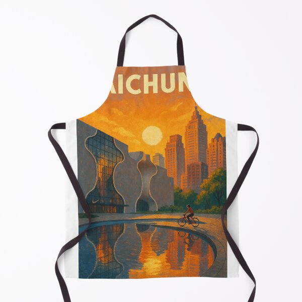 Item preview, Taichung National Theater and Lanterns with Sunset Sky, Taiwan designed and sold by Places On Earth.