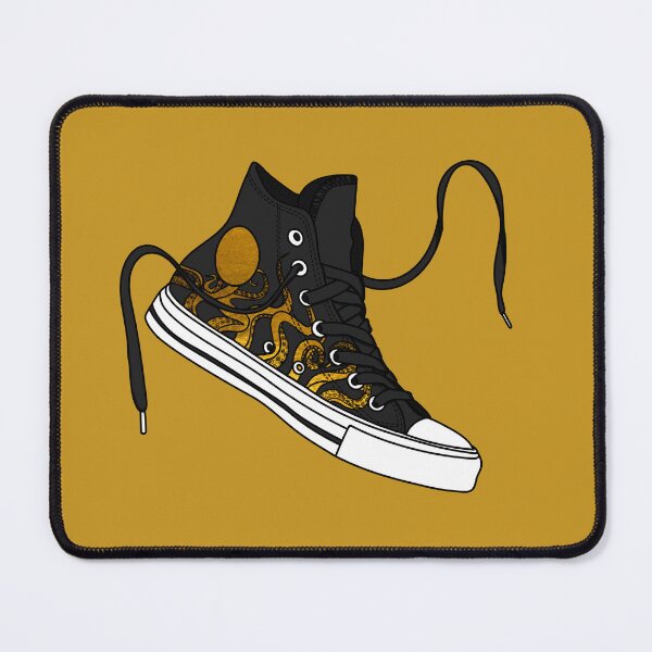 Item preview, octopus black and gold high tops designed and sold by MickeyEdwards.